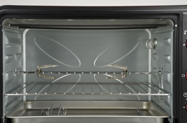 Girmi FE60, 60 l, 2000 W, 1 hyller, Sort, Rød, Rotasjon, Stål