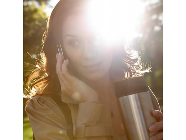 EMSA TRAVEL MUG Grande, Enkelt, 0,5 L, Sort, Rød, Rustfrit Stål, Polypropylen (PP), Silikone, Rustfrit Stål, 12 t, 6 t