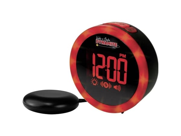 Geemarc JWNS-DYNAMITE_BLK_VD Quartz Alarm Clock Black Alarmtider 1