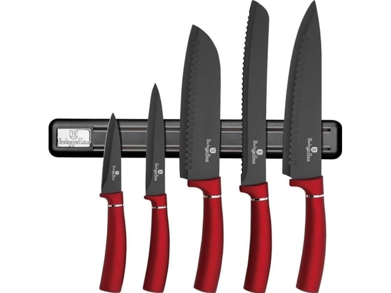 Berlinger Haus SET OF 5 KITCHEN KNIVES WITH BERLINGER HAUS BH-2534 BURGUNDY