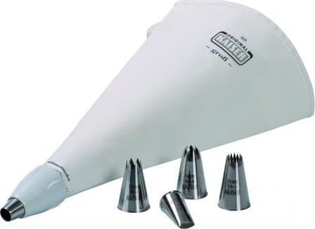 Kaiser Kaiser Profi Spritzbeutel-Set 7-teilig Perfect, Rostfritt stål, Vit, 7 styck