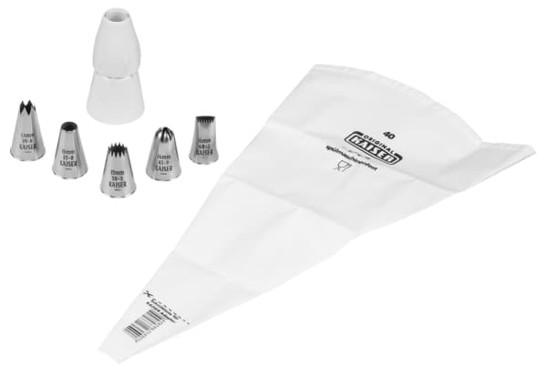 Kaiser Kaiser Profi Spritzbeutel-Set 7-teilig Perfect, Rostfritt stål, Vit, 7 styck