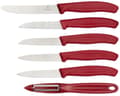 Miniatyrbilde 2 av 5: Victorinox SwissClassic 6.7111.6G, Kniv sett, Rustfritt stål, Polypropylen, Skreller, Rustfritt stål, Rød