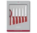 Miniatyrbilde 1 av 5: Victorinox SwissClassic 6.7111.6G, Kniv sett, Rustfritt stål, Polypropylen, Skreller, Rustfritt stål, Rød