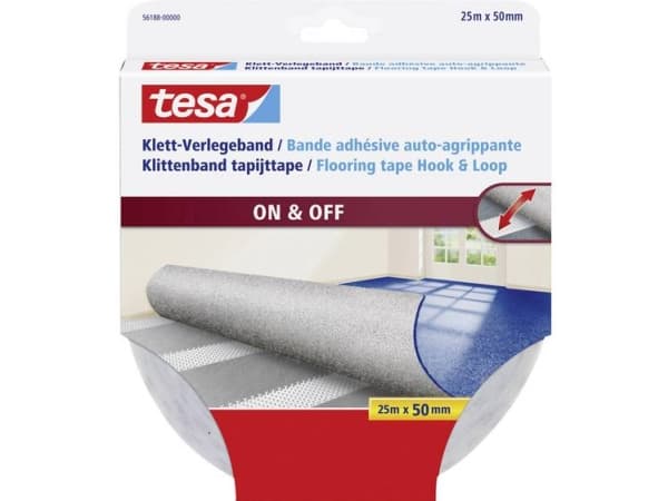 TESA 561880000011, Monteringstejp, Vit, 25 m, inomhus, Polypropylen (PP), 50 mm