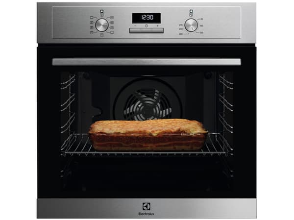 Electrolux EOF3H40X, Medium, Elektrisk ugn, 2790 W, 72 l, 1000 W, 50 - 275 ° C Svart, Rostfritt stål