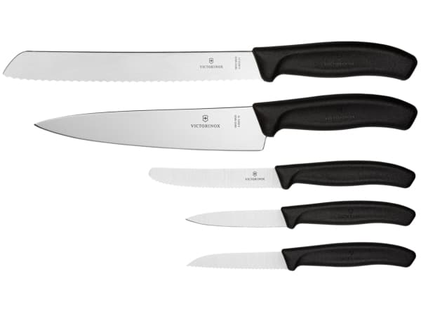 Victorinox SwissClassic 6.7133.5G, Knivuppsättning, Rostfritt stål, Rostfritt stål, Svart, Ergonomisk, Schweiz