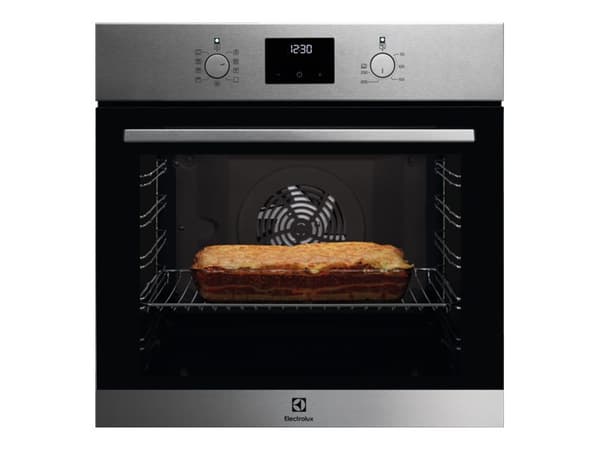 Electrolux SurroundCook 600 Flex EOF3C50TX - Ugn - inbyggd - fördjupning - bredd: 56 cm - djup: 55 cm - höjd: 60 cm - med självrengöring - Klass A+ - Svart, Rostfritt stål