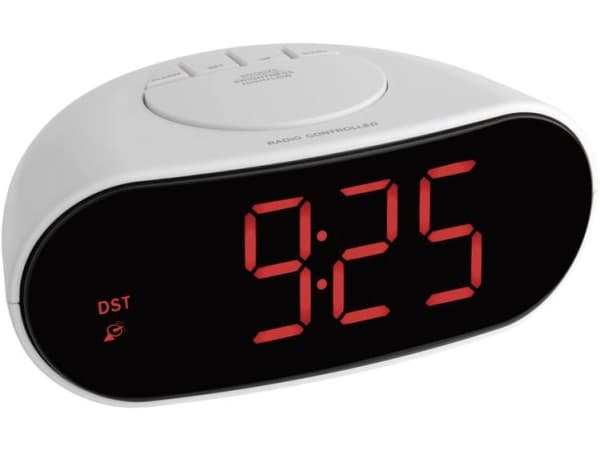 TFA® digitaalinen radio-ohjattava herätyskello 60.2505 hopea