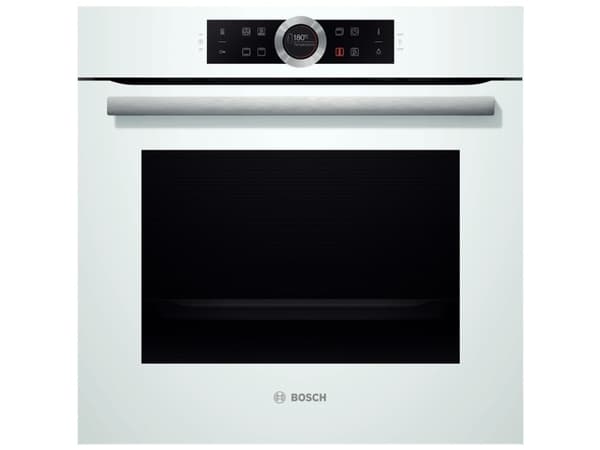 Bosch Serie | 8 HBG634BW1 - Ovn - innebygd - fordypning - bredde: 56 cm - dybde: 55 cm - høyde: 58.5 cm - med selvrens - Klasse A+ - hvit
