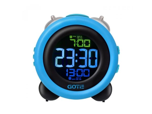 GOTIE GBE-300N, Digital vekkerklokke, Sort, Blå, Metall, Plast, LCD, Batteri, 3XAAA