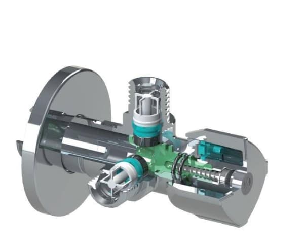 Arco Twin Mac vinkelventil 1/2 "x3/8" x3/8 "(CQ4102)