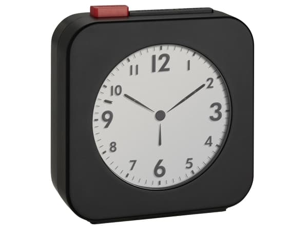 TFA-Dostmann 60.2555.01, Digital vekkerklokke, Rektangel, Sort, Plast, LCD, Batteri