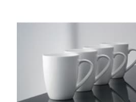 Cafekrus Aida hvid 30 cl - (4 stk.)