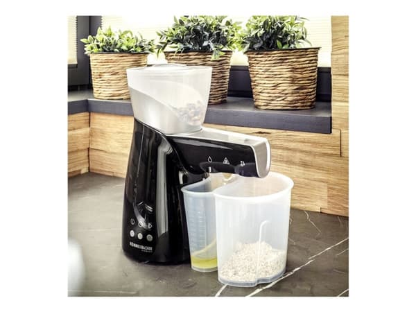 Rommelsbacher Emilio, Musta, Hopea, Pähkinät & siemenet, Kylmäpuristus, 650 W, 230 V, 290 mm