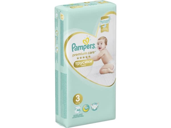 Pampers Bleier Bukser Premium Care 3, 6-11 kg, 48 stk.