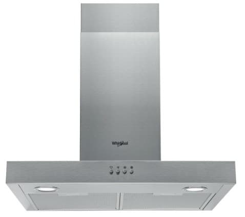 Whirlpool AKR 558/3 IX - Kåpa - skorsten, plan - bredd: 59.8 cm - djup: 45 cm - utsug och återcirkulering (med extra utsugssats) - rostfritt stål