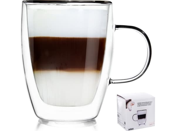 Orion Termisk glass med dobbel vegg for kaffe 0,3 l