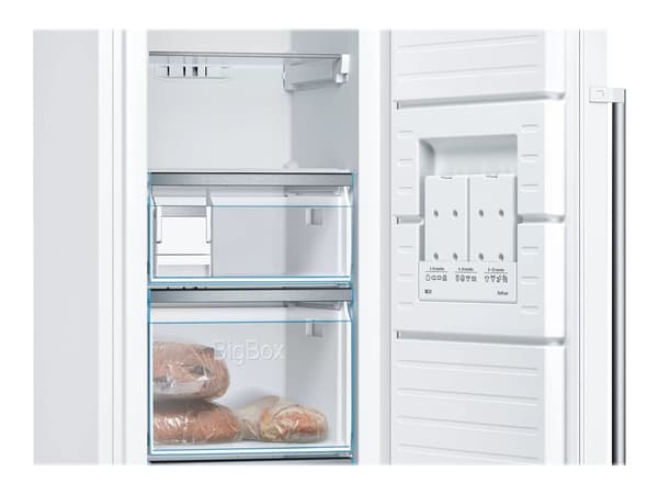 Bosch Serie | 6 GSN36AWEP - Fryser - stående - bredde: 60 cm - dybde: 65 cm - høyde: 186 cm - 242 liter - Klasse E - hvit