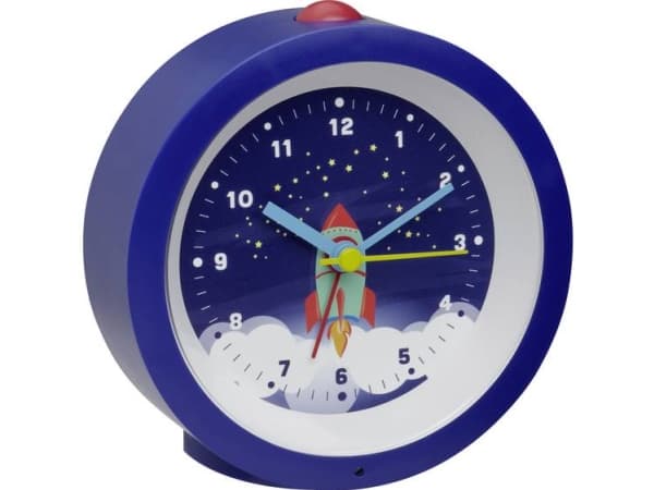 TFA-Dostmann 60.1033.06, Quartz vekkerklokke, Rund, Blå, Plast, 12 timers, Alarm