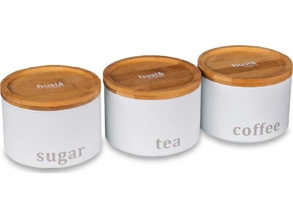 Husla SET OF KITCHEN CONTAINERS HUSLA white 73941