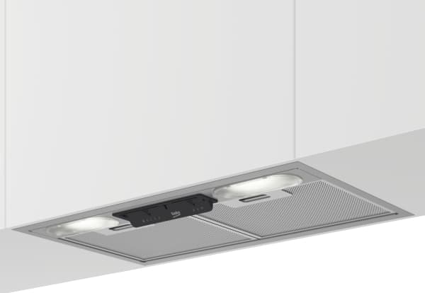 Beko HNU51311SH, 381 m³/h, Frånluft/recirkulerande, E, C, C, 61 dB Silver