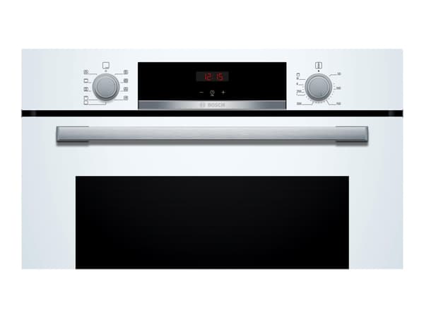 Bosch Serie | 4 HBA534BW0 - Ovn - innebygd - fordypning - bredde: 56 cm - dybde: 55 cm - høyde: 58.5 cm - med selvrens - Klasse A - hvit
