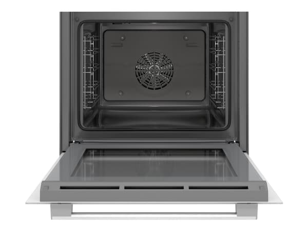 Bosch Serie | 4 HBA534BW0 - Ovn - innebygd - fordypning - bredde: 56 cm - dybde: 55 cm - høyde: 58.5 cm - med selvrens - Klasse A - hvit