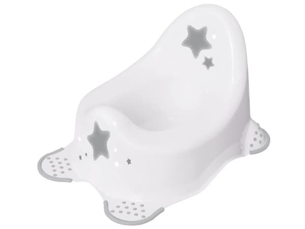 keeeper kids babykruka adam "stars", vit med tryck med gummerade fötter, material: PP, - 1 st (1864851919600)