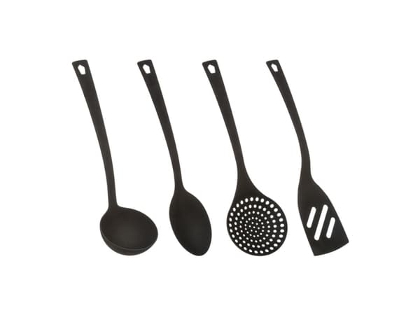 5fem kjøkkenutstyr, nylon, 4 stk