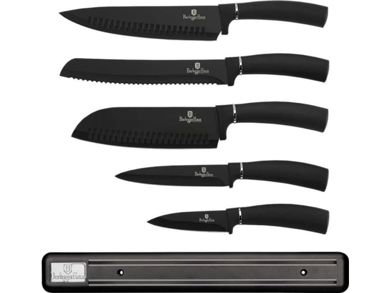 Berlinger Haus SET OF 5 KITCHEN KNIVES WITH BERLINGER HAUS BH-2536 BLACK SILVER
