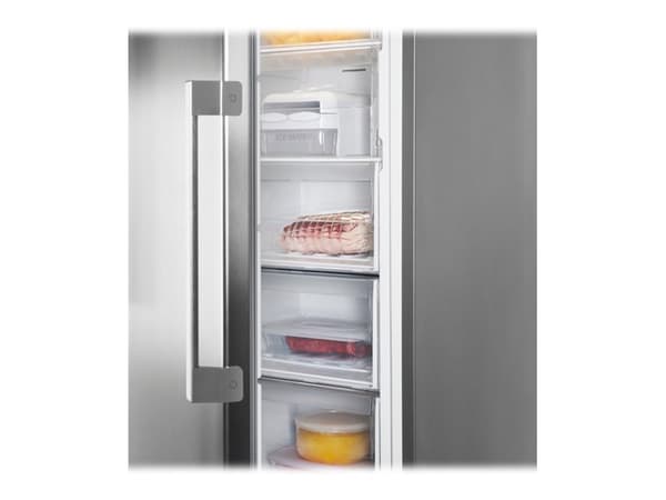 Whirlpool ABSOLUTE UW8 F2Y XBI F 2 - Fryser - stående - bredde: 59.5 cm - dybde: 63 cm - høyde: 187.5 cm - 263 liter - Klasse E - optisk inox