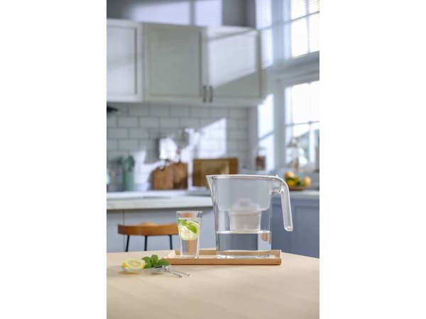 Philips AWP2936WH/10, Vattenfilter kanna, 3 l, Transparent, Vit