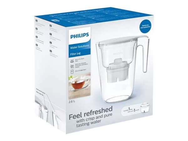 Philips AWP2935WHT/10, Vesikannun suodatin, 2,6 L, Läpinäkyvä, Valkoinen