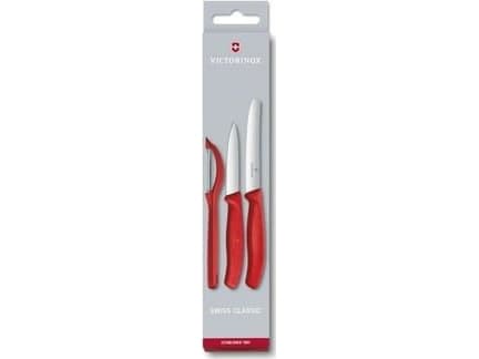 Victorinox VX6711131, Knivuppsättning, Plast, Röd, 8 cm, 11 cm, 3 styck