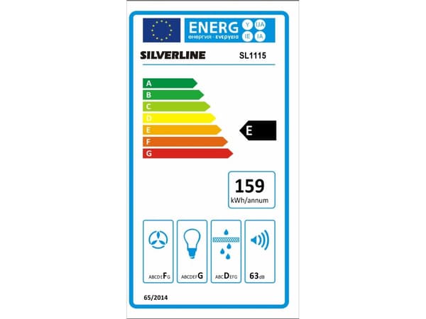 SILVERLINE Luna SL 1116 - Kåpa - teleskopisk - bredd: 60 cm - djup: 30.5 cm - utsug och återcirkulering (-) - vit