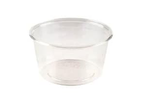 Dressingbæger 90 ml Ø70x41 mm PLA bionedbrydelig Klar,20 x 100 stk/krt