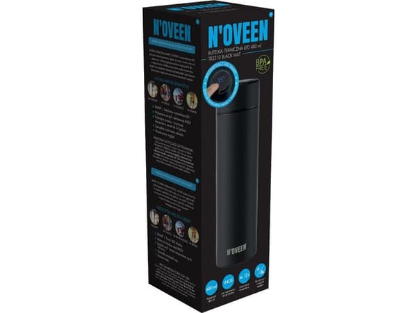 Noveen NOVEEN LED termoflaske 480 ml TB2310 Sort Matt