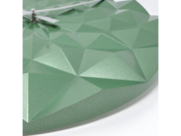 TFA-Dostmann DIAMOND, Vägg, Quarts-klocka, Rund, Grön, Metallisk, Plast, AA