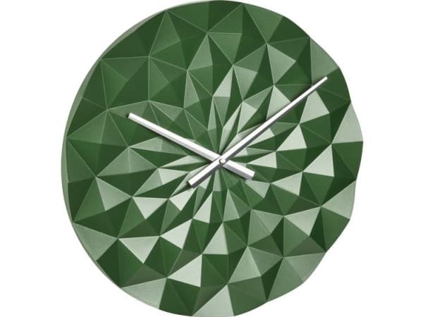 TFA-Dostmann DIAMOND, Vägg, Quarts-klocka, Rund, Grön, Metallisk, Plast, AA
