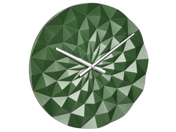 TFA-Dostmann DIAMOND, Vegg, Kvartsklokke, Rund, Grønn, Metallisk, Plast, AA