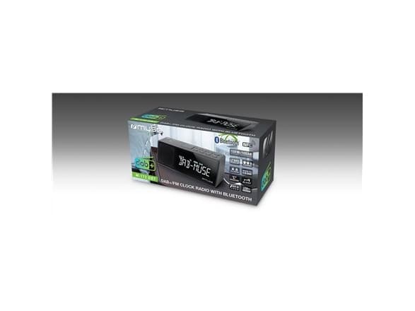 Muse M-172 DBT, Digital vekkerklokke, Sort, Alle kjønn, LCD, Batteri, AAA