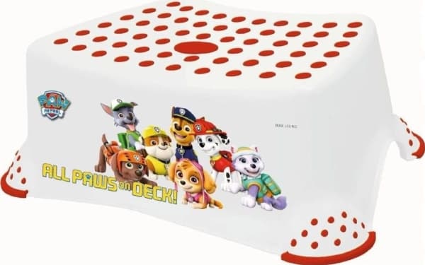keeeper kids step krakk tomek "Paw Patrol", hvit med trykk, lastekapasitet: 100 kg, overflate og føtter - 1 stk (1843110013700)