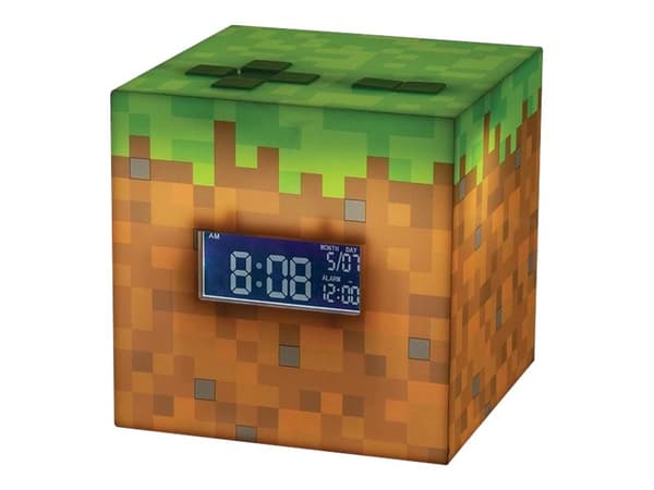 Minecraft - Alarmklokke for bedroom, gaming, man cave - block - elektronisk - skrivebord