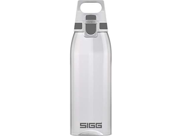 SIGG Total Color Transparent, 1000 ml, Daglig bruk, Fitness, Idretter, Gjennomsiktig, Tritan, Voksen, Monokromatisk