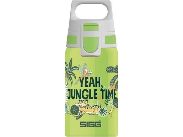 SIGG Shield One Jungle, 500 ml, Daglig bruk, Grønn, Rustfritt stål, Barn, Bilde