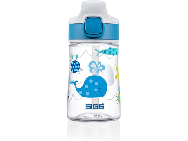 SIGG Miracle Ocean Friend, 350 ml, Daglig användning, Blå, Grå, Transparent, Tritan, Pojke/flicka, Mönstrad