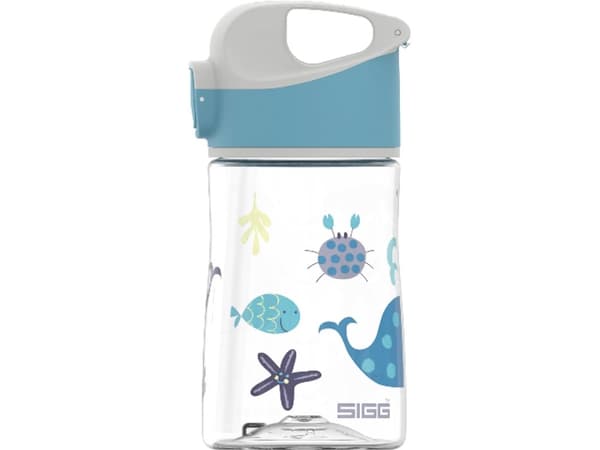 SIGG Miracle Ocean Friend, 350 ml, Daglig användning, Blå, Grå, Transparent, Tritan, Pojke/flicka, Mönstrad