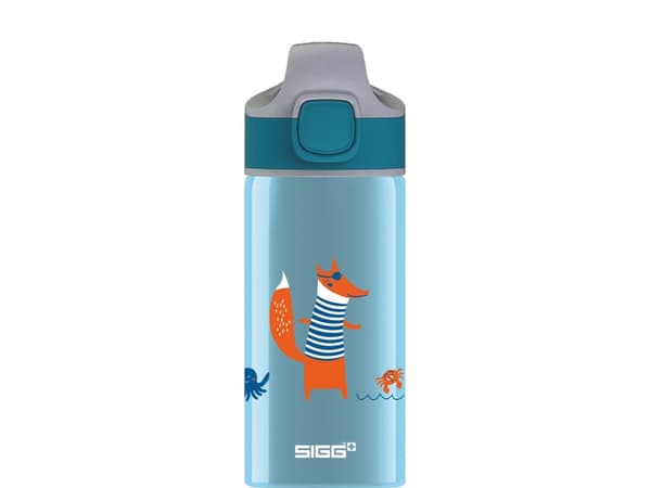 SIGG Miracle Fox, 400 ml, Daglig bruk, Blå, Aluminium, Gutt/Jente, Mønster