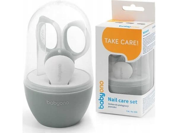 BabyOno 398/03 - FOR NEGLEPLEIE FOR BARN OG BABY GRÅ
